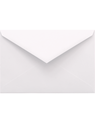 Malmero decorative plain coloured envelope K5 135x205mm 120gsm Blanc white pointed flap gummed