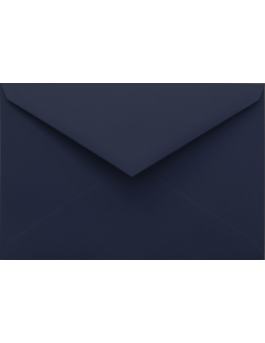 Malmero decorative plain coloured envelope K5 135x205mm 120gsm Bleu navy pointed flap gummed