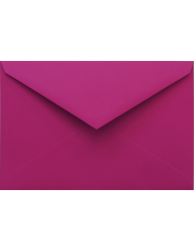 Malmero decorative plain coloured envelope K5 135x205mm 120gsm Bougainvillee dark pink pointed flap gummed