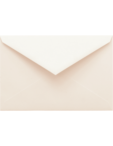 Malmero decorative plain coloured envelope K5 135x205mm 120gsm Craie ecru pointed flap gummed