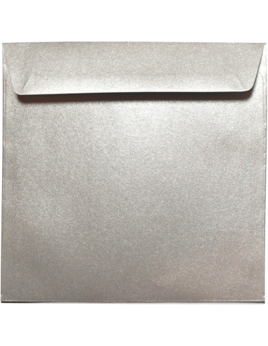 Pearl decorative envelope square K4 17cm HK Sirio Pearl Platinum silver125g