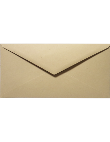 Ornamental envelope smooth ecological DL 11x22 NK Flora Tabacco light brown 130g