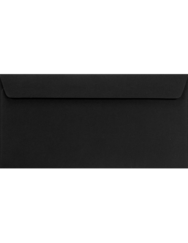 Colorful decorative envelope DL 11x22 HK Sirio Color Nero black 115g