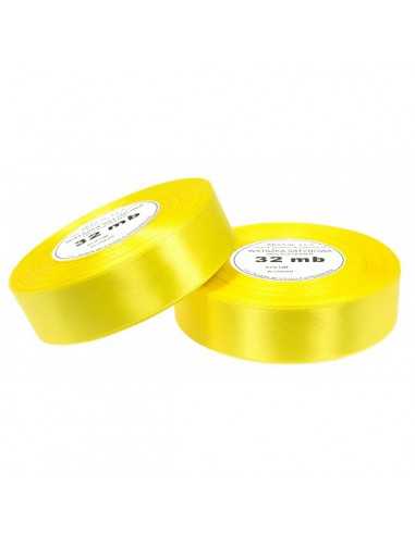 12mm WS8011 Satin Ribbon Yellow 32mb