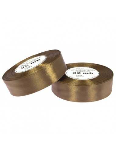 25mm WS8131 Satin Ribbon Light Brown 32mb