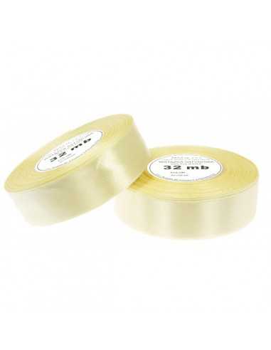 6mm WS8010 Satin Ribbon Light Yellow 32mb